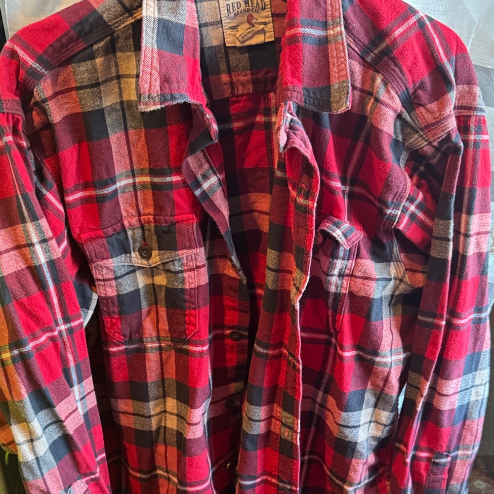 RedHead Classic Red and Black Plaid Shirt